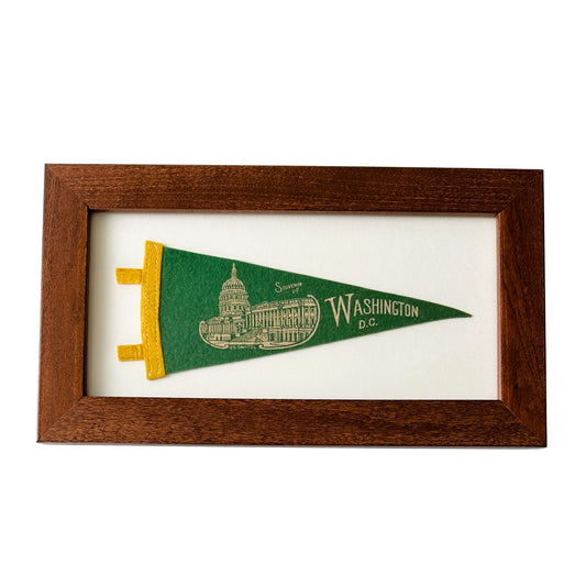 DC Washington Capitol Small Framed Vintage Pennant