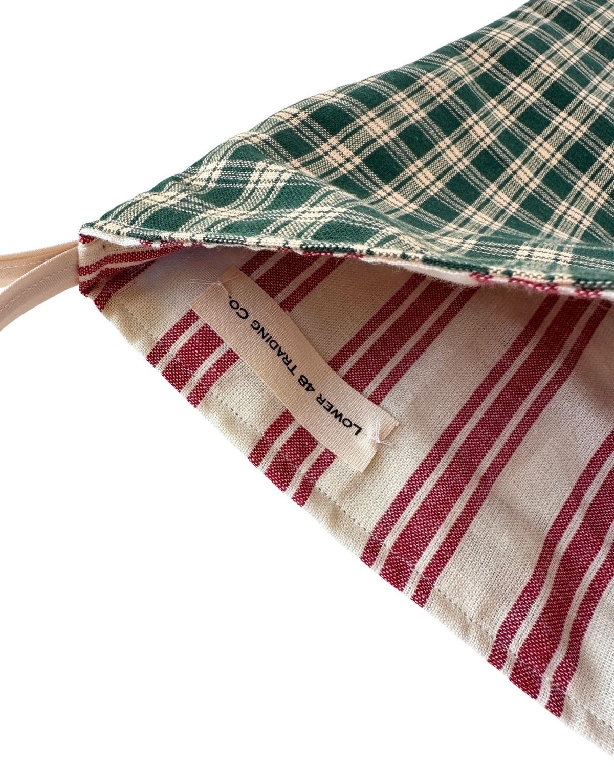 DC Washington US Capitol Vintage Hand Printed Linen on Freshly Sewn Stocking Holidays