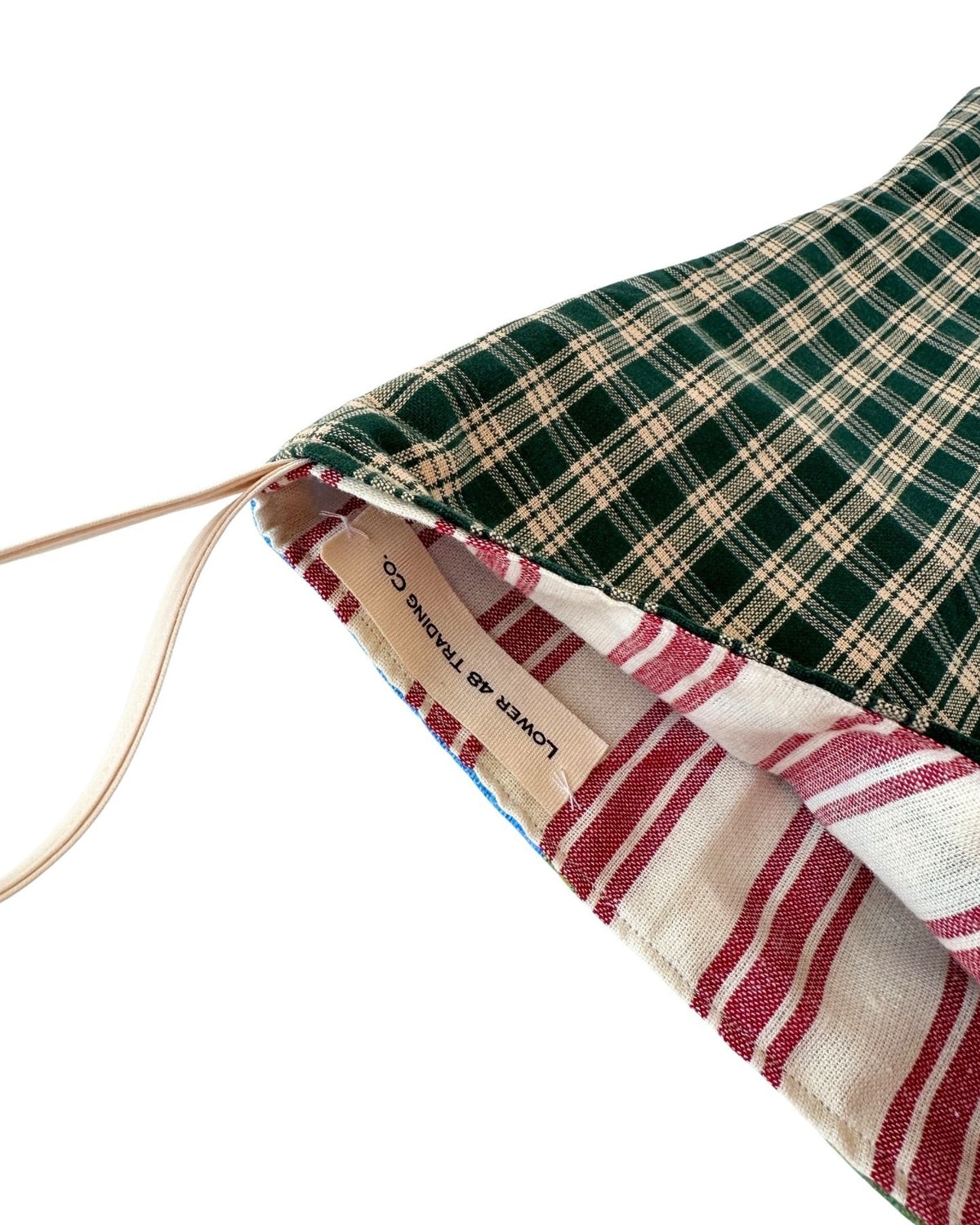 DC Washington US Capitol Vintage Hand Printed Linen on Freshly Sewn Stocking