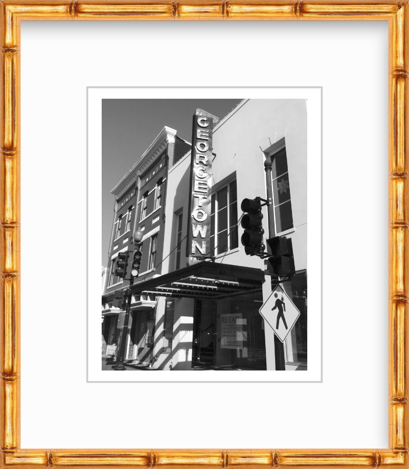 DC Washington DC Georgetown Sign Giclee Travel Print