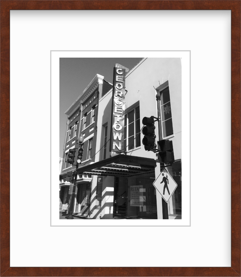 DC Washington DC Georgetown Sign Giclee Travel Print