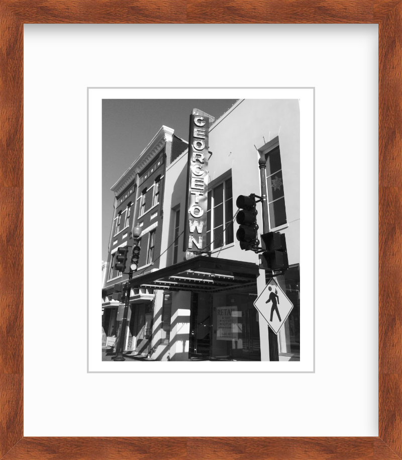 DC Washington DC Georgetown Sign Giclee Travel Print