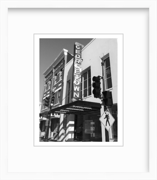 DC Washington DC Georgetown Sign Giclee Travel Print