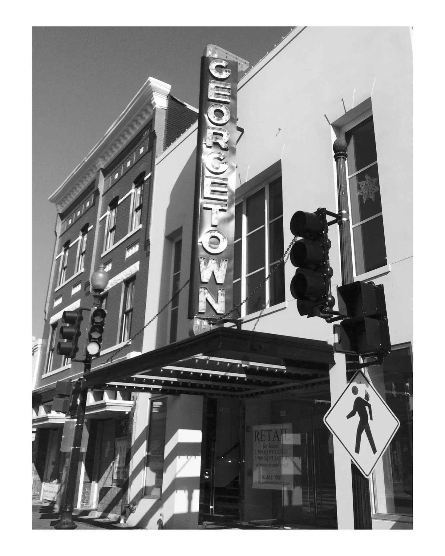 DC Washington DC Georgetown Sign Giclee Travel Print