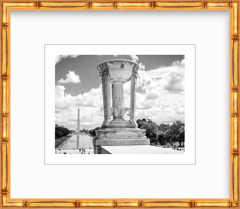 DC Washington DC Marble Tripod at the Lincoln Memorial Giclee Travel Print