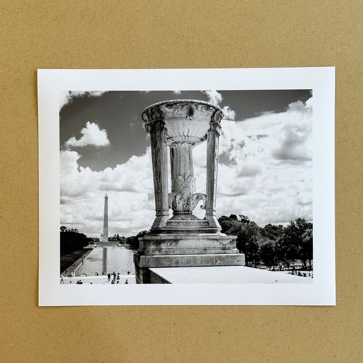 DC Washington DC Marble Tripod at the Lincoln Memorial Giclee Travel Print