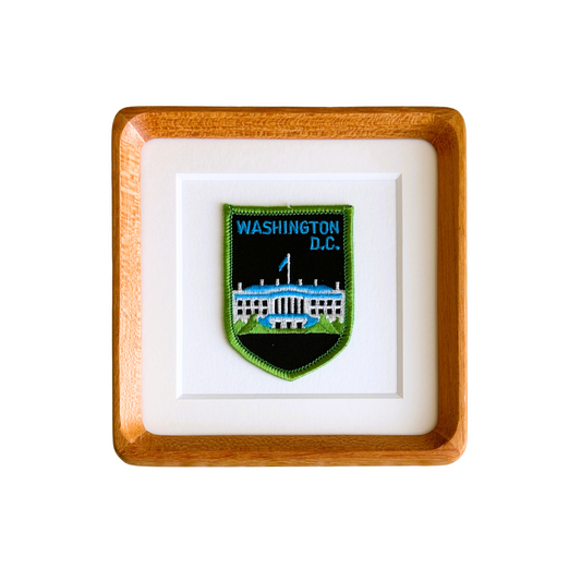 DC White House Vintage Framed Travel Patch, Washington DC