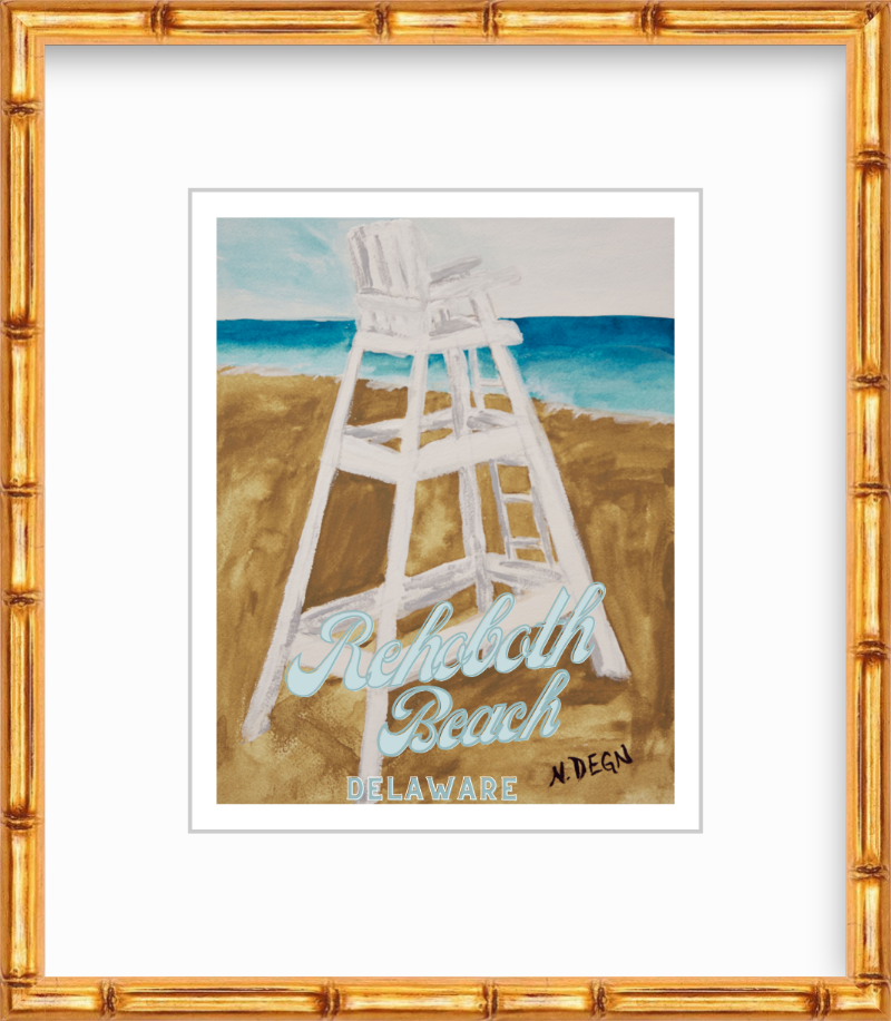 Delaware Rehoboth Beach Art Giclee Travel Print