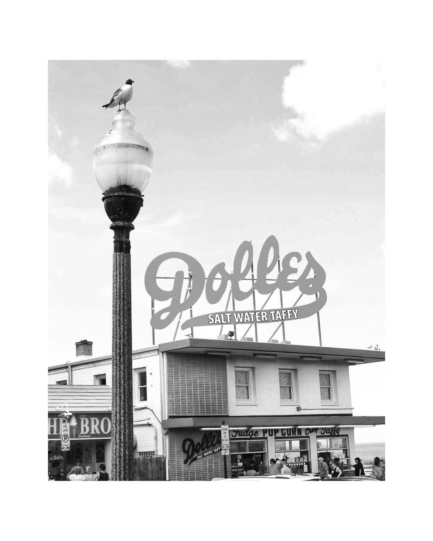 Delaware Rehoboth Beach Boardwalk Giclee Travel Print