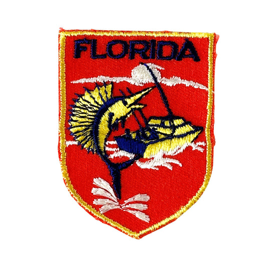 Florida Boating Marlin Vintage Patch