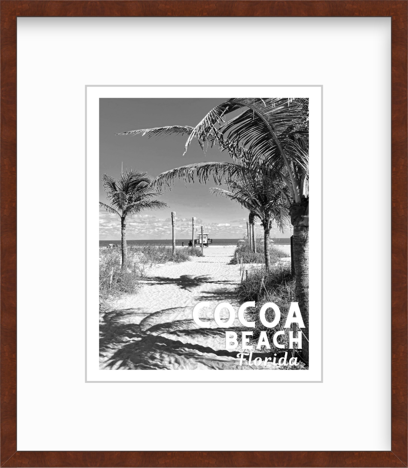 Florida Cocoa Beach Photo Poster Giclee Travel Print
