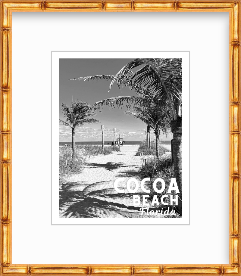 Florida Cocoa Beach Photo Poster Giclee Travel Print