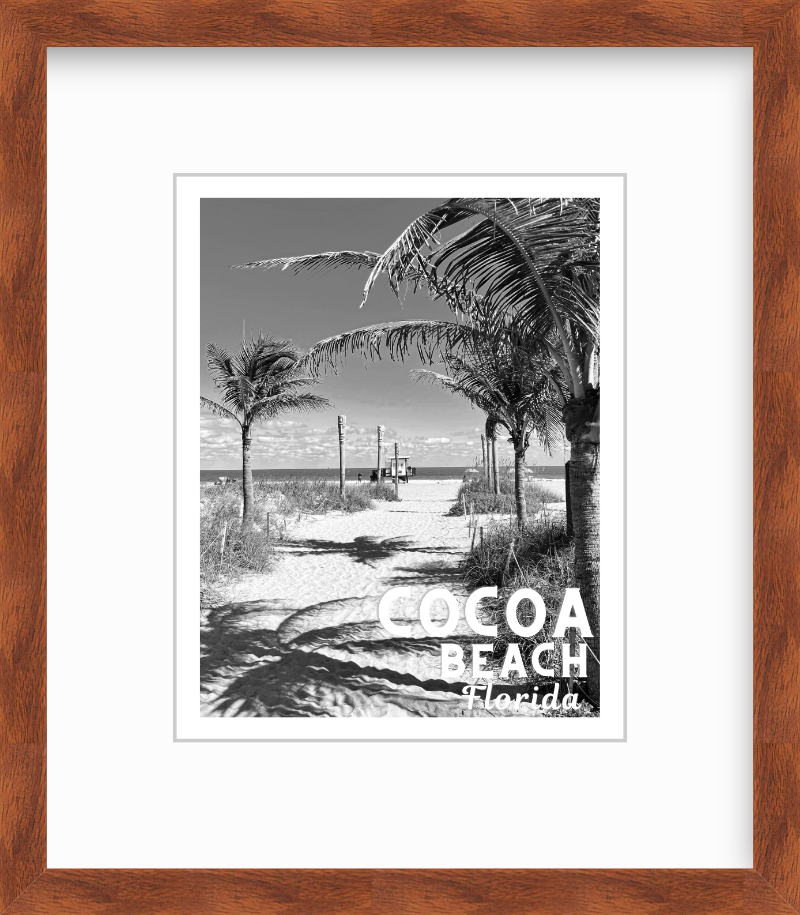 Florida Cocoa Beach Photo Poster Giclee Travel Print