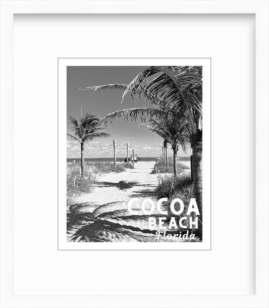 Florida Cocoa Beach Photo Poster Giclee Travel Print