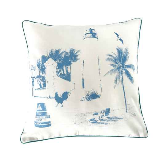 Florida Key West Design Throw Pillow