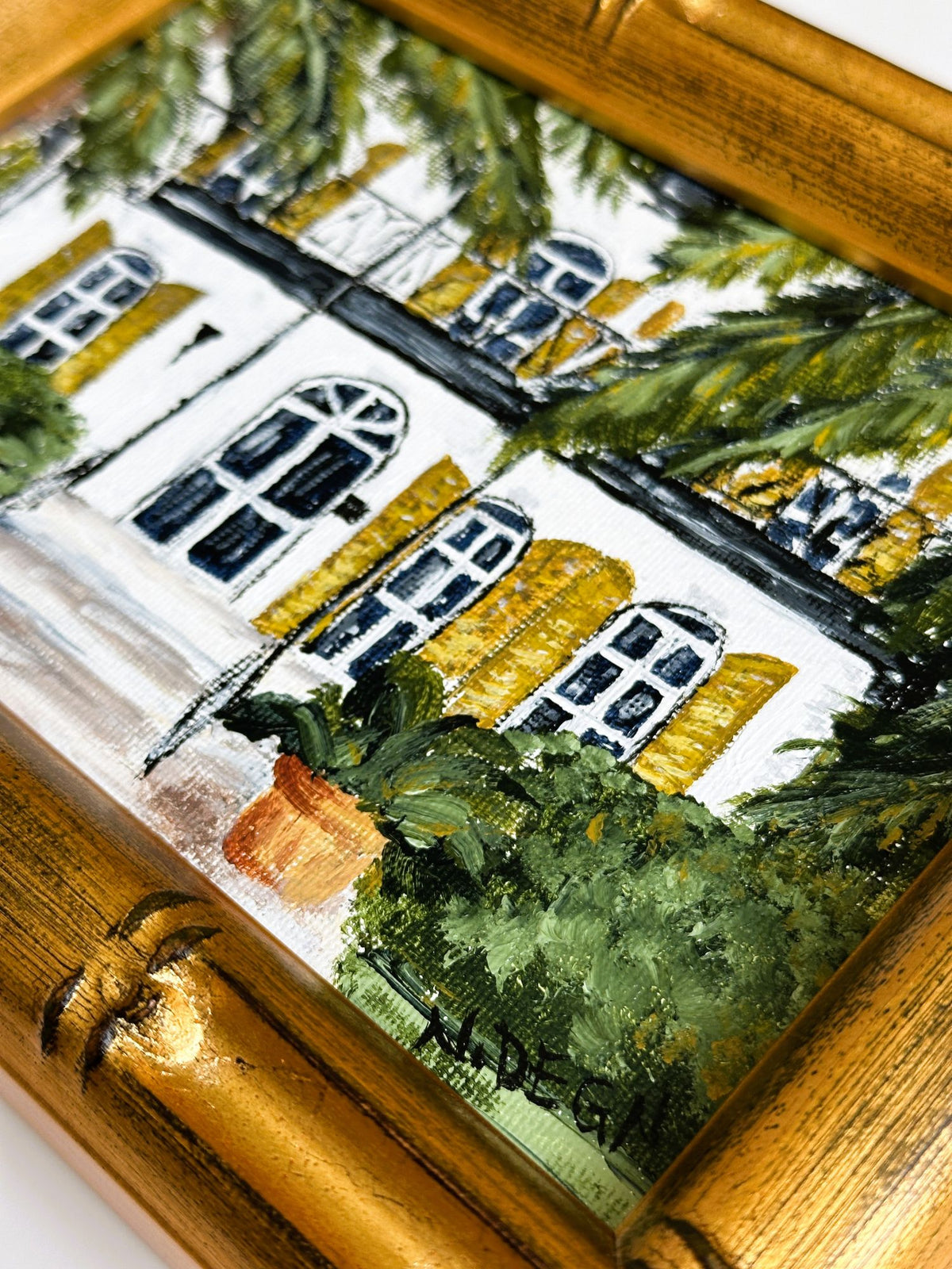 Florida Key West Hemingway's House Painting by Nikki Degn 5x7 inches Acrylic on Canvas Solid Wood Framed
