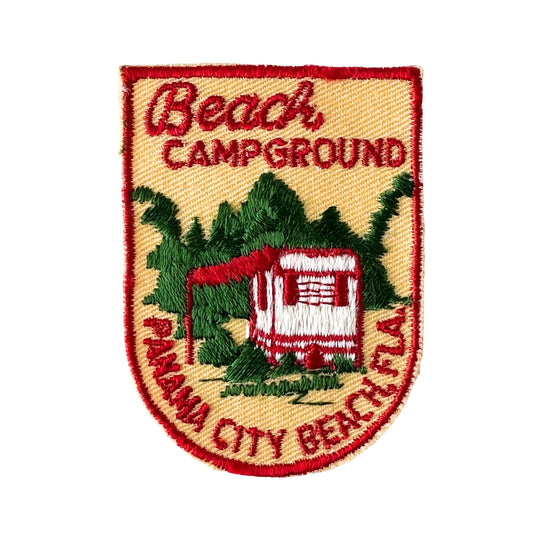 Florida Panama City Beach Campground Vintage Patch