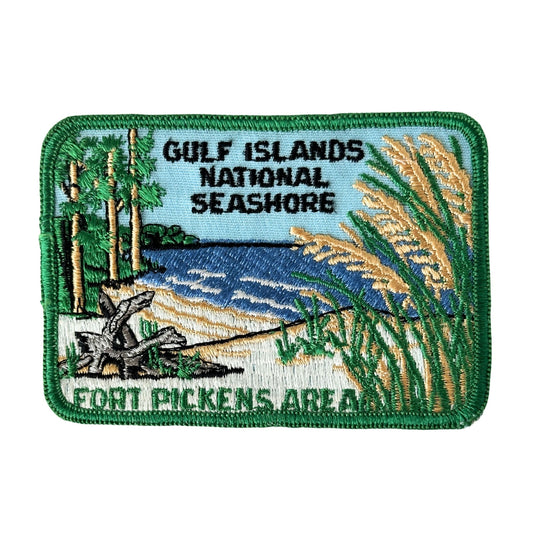 Florida Pensacola Beach Fort Pickens Gulf Islands National Seashore Vintage Patch