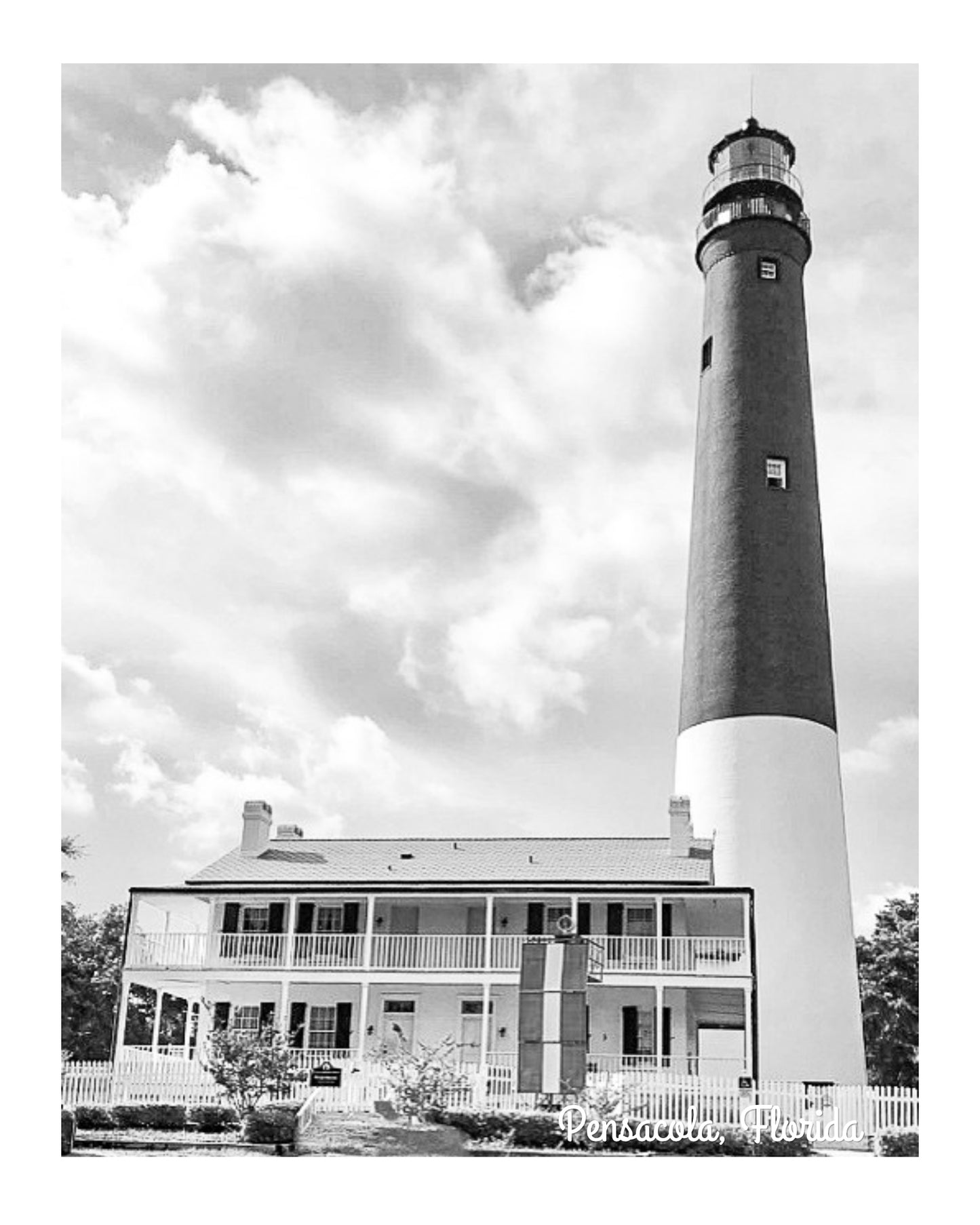 Florida Pensacola Lighthouse Giclee Travel Print