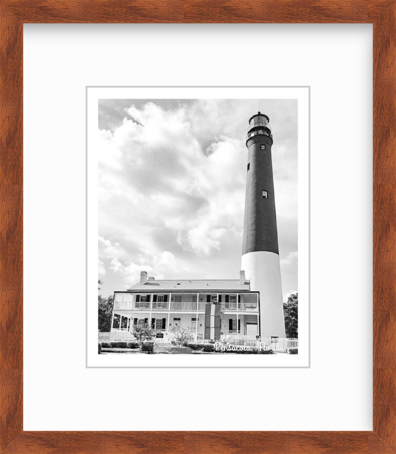 Florida Pensacola Lighthouse Giclee Travel Print