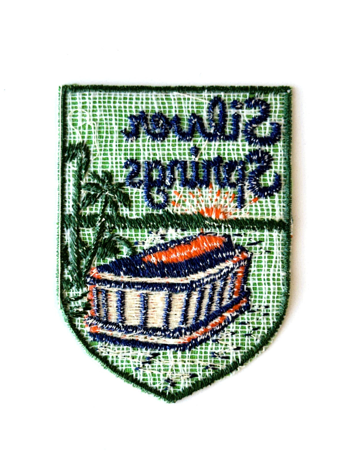 Florida Silver Springs Green Vintage Patch