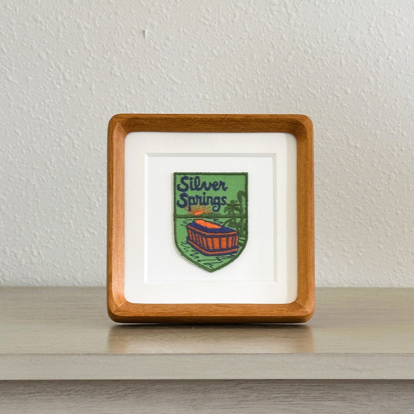 Florida Silver Springs Vintage Framed Travel Patch