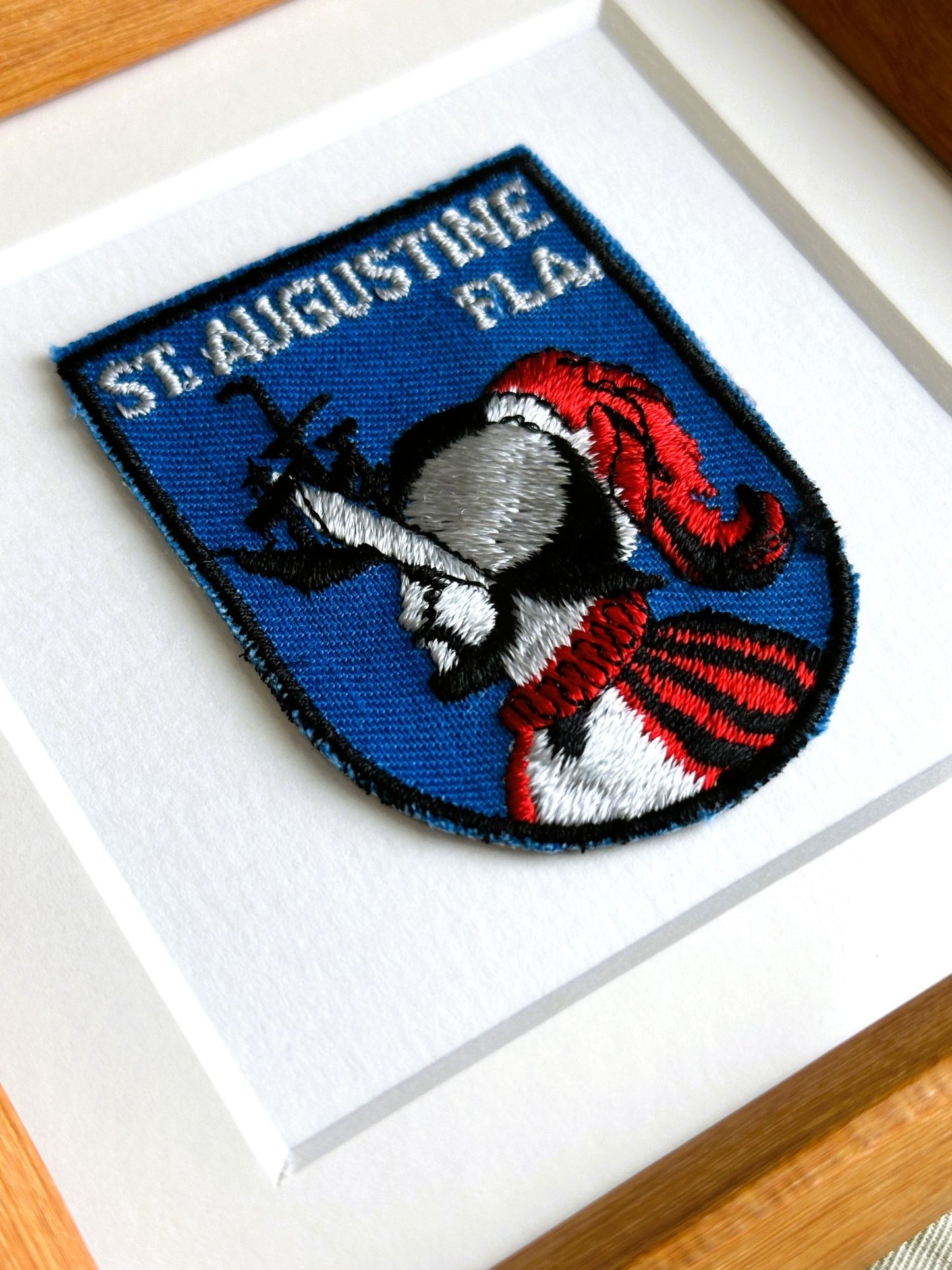 Florida St. Augustine Vintage Framed Travel Patch