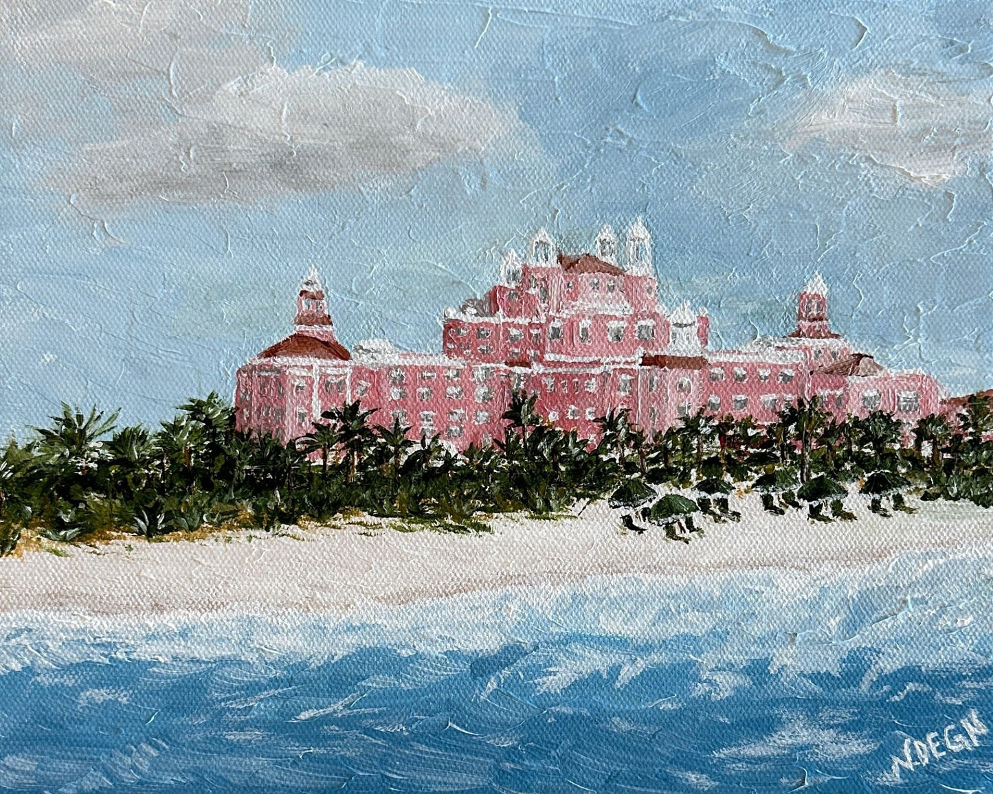 Florida St. Pete Beach Don Cesar Art Giclee Travel Print