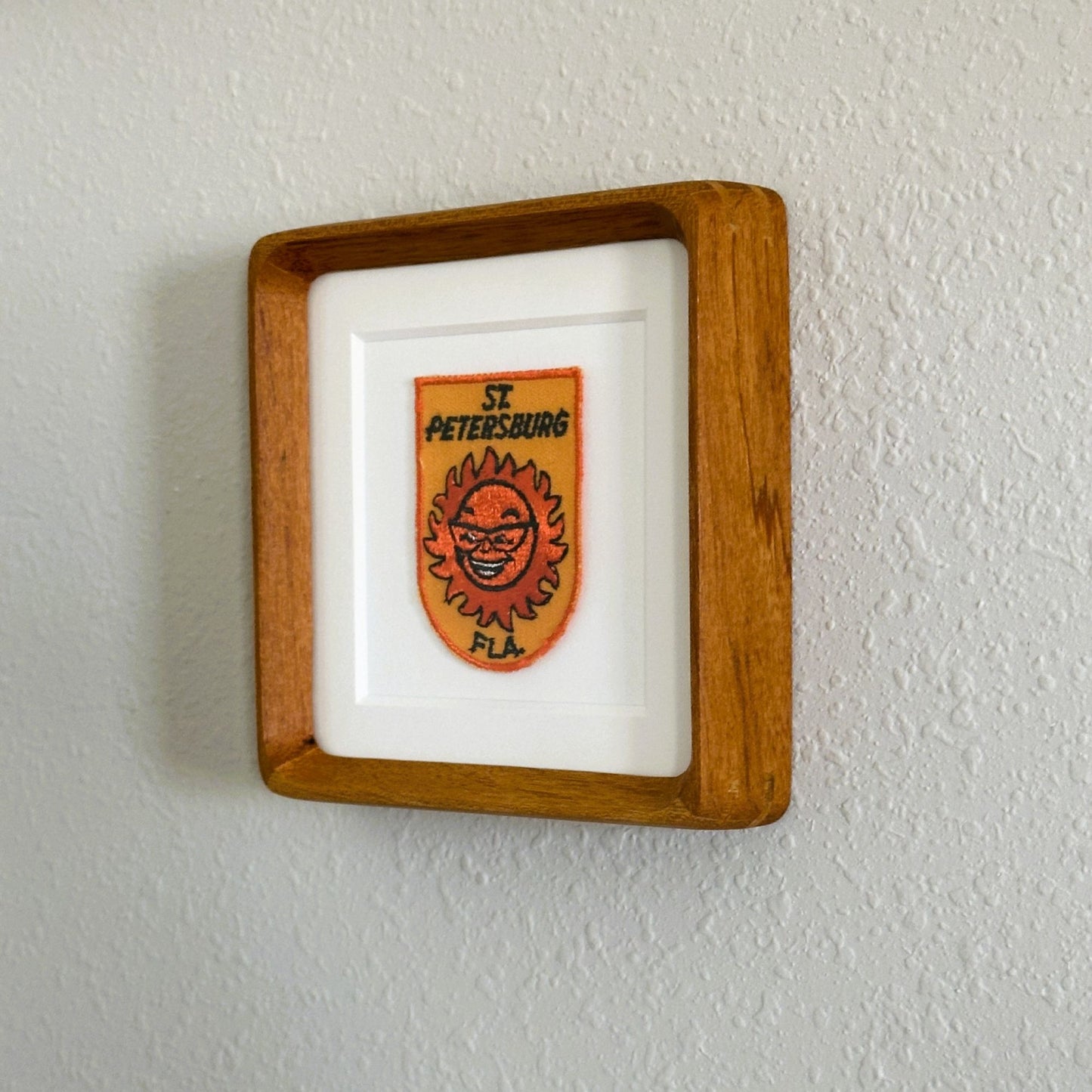 Florida St. Petersburg Sunshine Vintage Framed Travel Patch