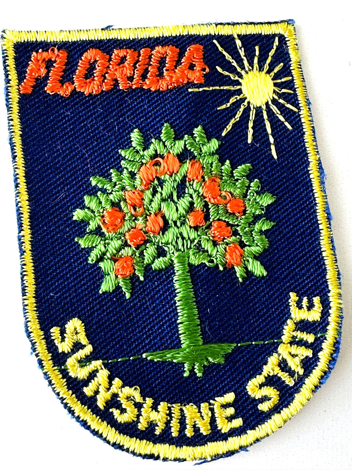Florida Sunshine State Orange Tree Vintage Patch