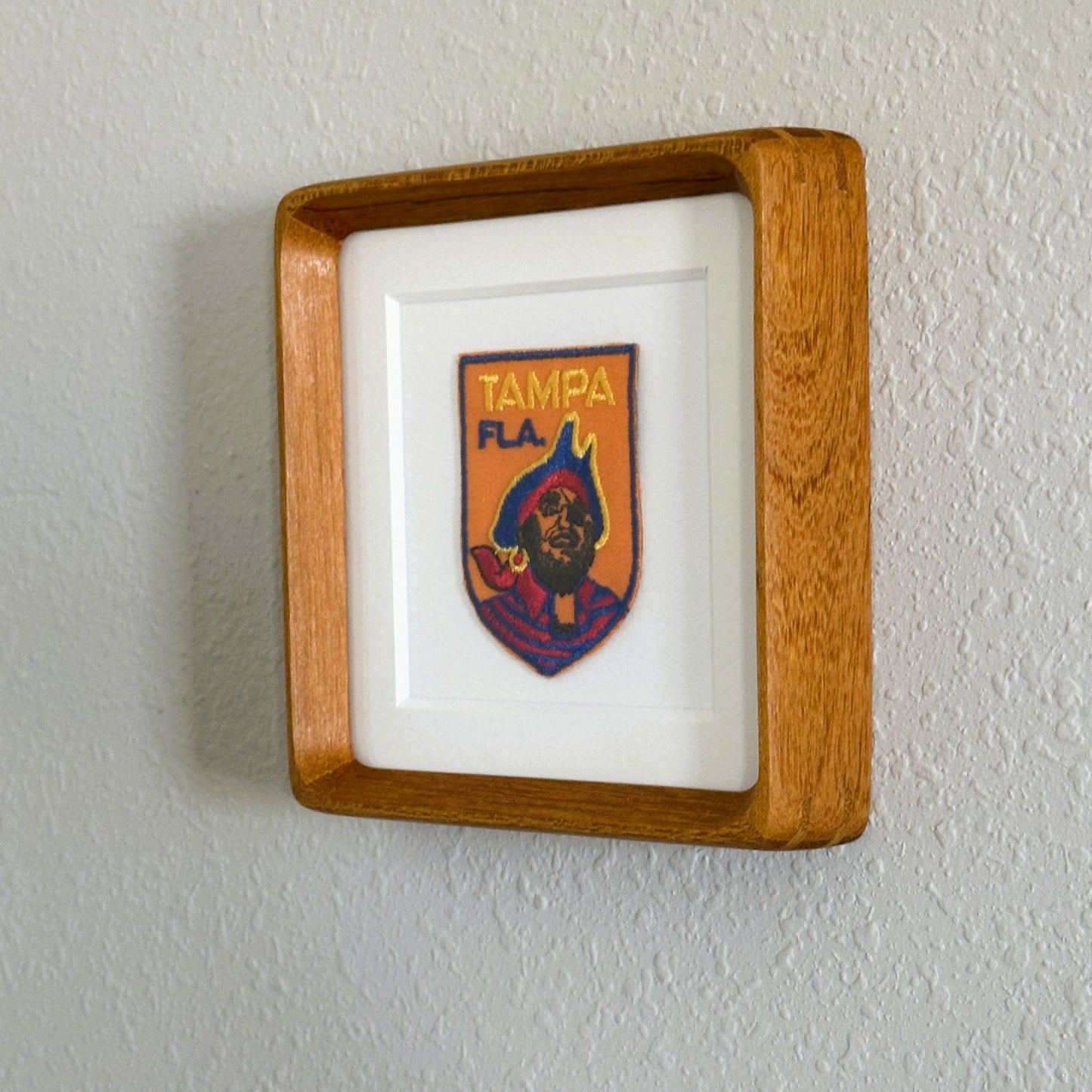 Florida Tampa Gasparilla Vintage Framed Travel Patch