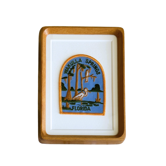 Florida Wakulla Springs Vintage Framed Travel Patch