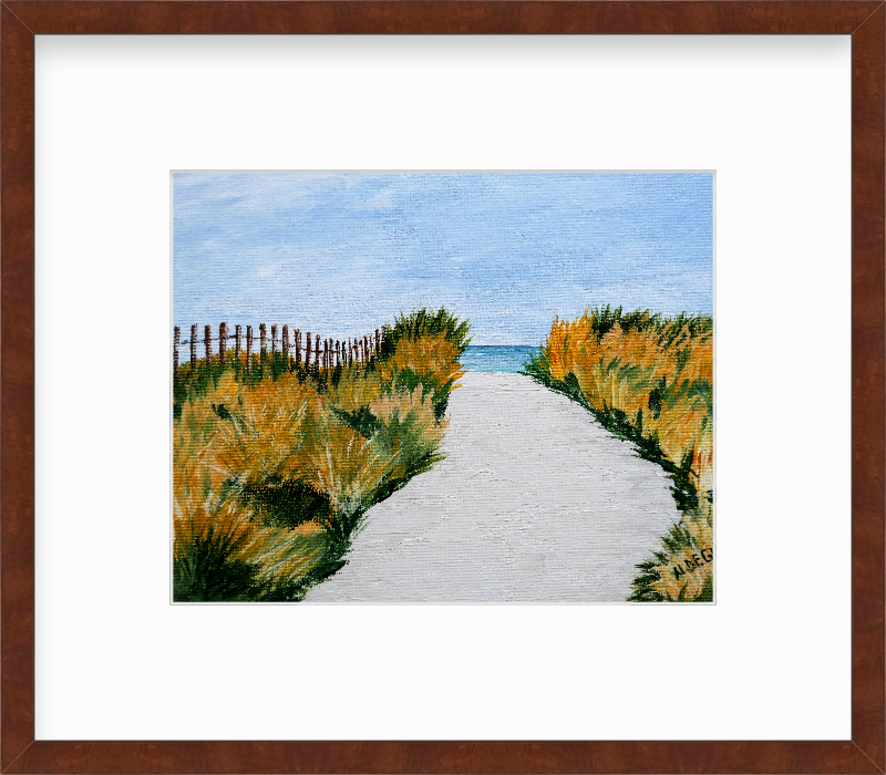 Florida Anna Maria Island Coastal Beach Path Giclee Art Print