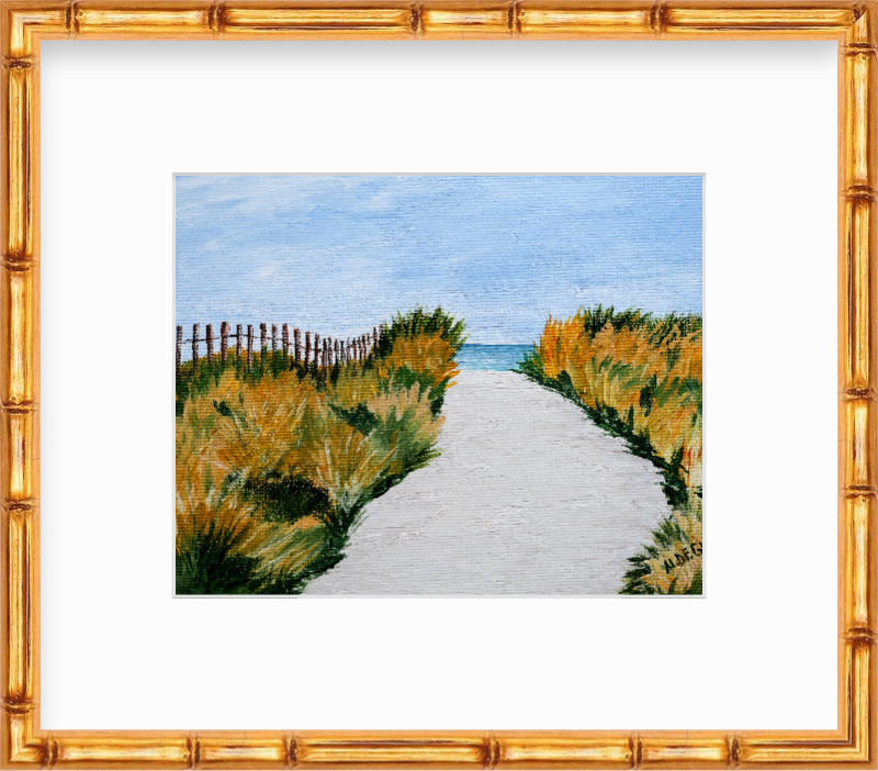 Florida Anna Maria Island Coastal Beach Path Giclee Art Print