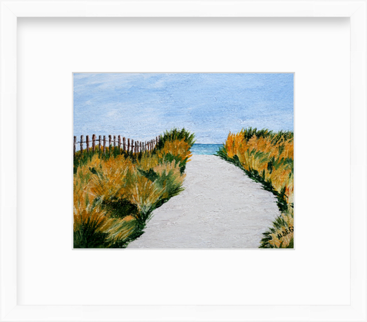 Florida Anna Maria Island Coastal Beach Path Giclee Art Print