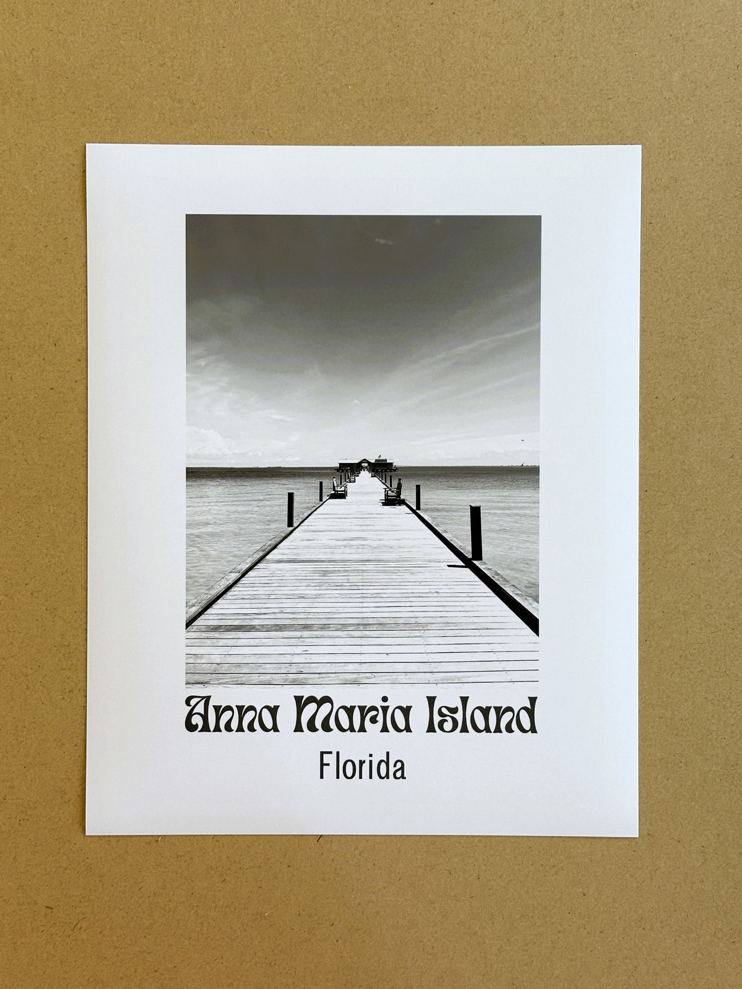 Florida Anna Maria Island Pier Giclee Travel Style Print