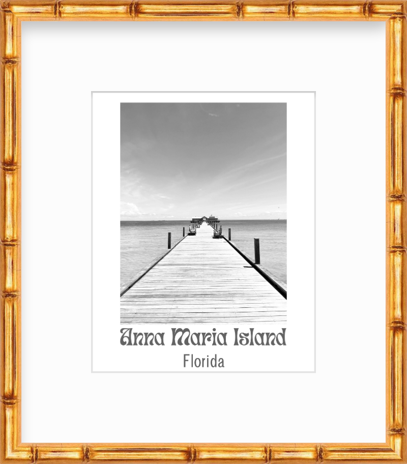 Florida Anna Maria Island Pier Giclee Travel Style Print