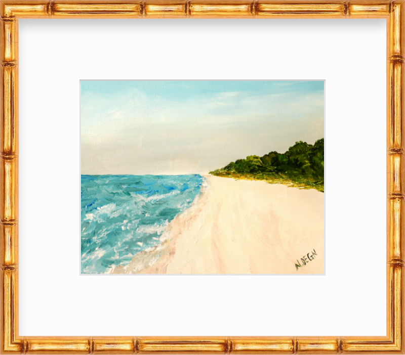 Florida Anna Maria Island Shoreline Painting Giclee Art Print