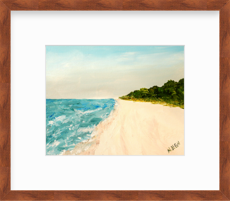 Florida Anna Maria Island Shoreline Painting Giclee Art Print