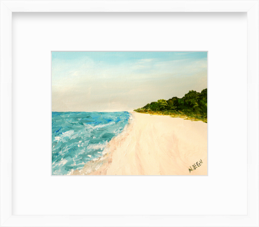 Florida Anna Maria Island Shoreline Painting Giclee Art Print