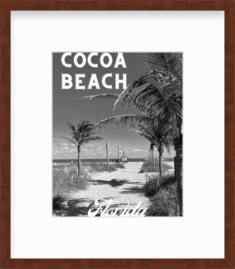 Florida Cocoa Beach Giclee Travel Print