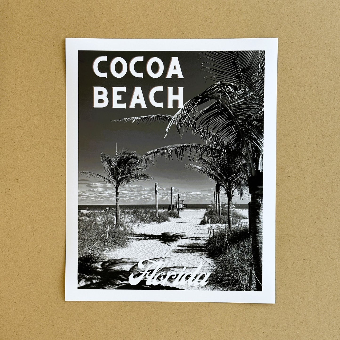 Florida Cocoa Beach Giclee Travel Print
