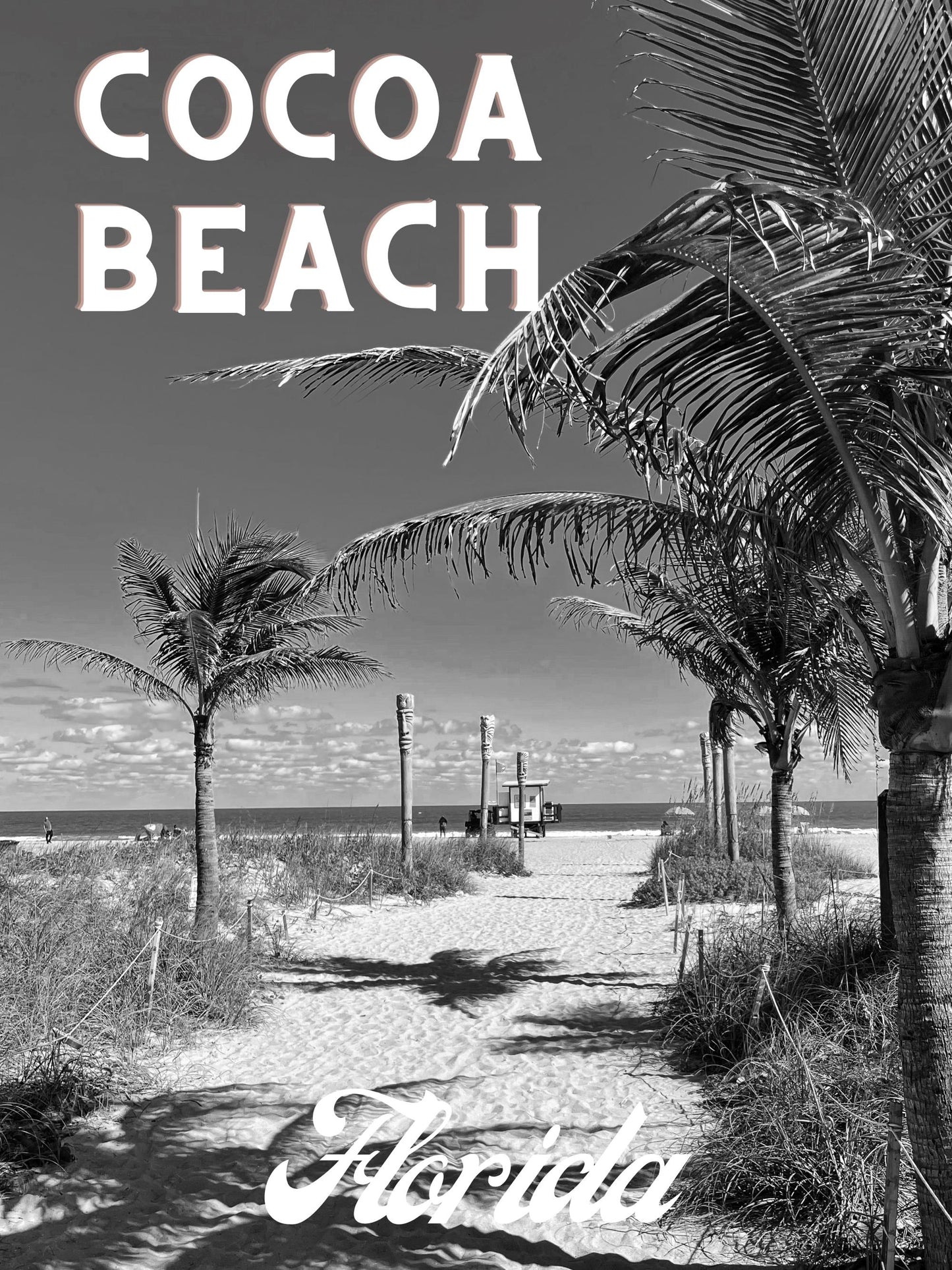 Florida Cocoa Beach Giclee Travel Print