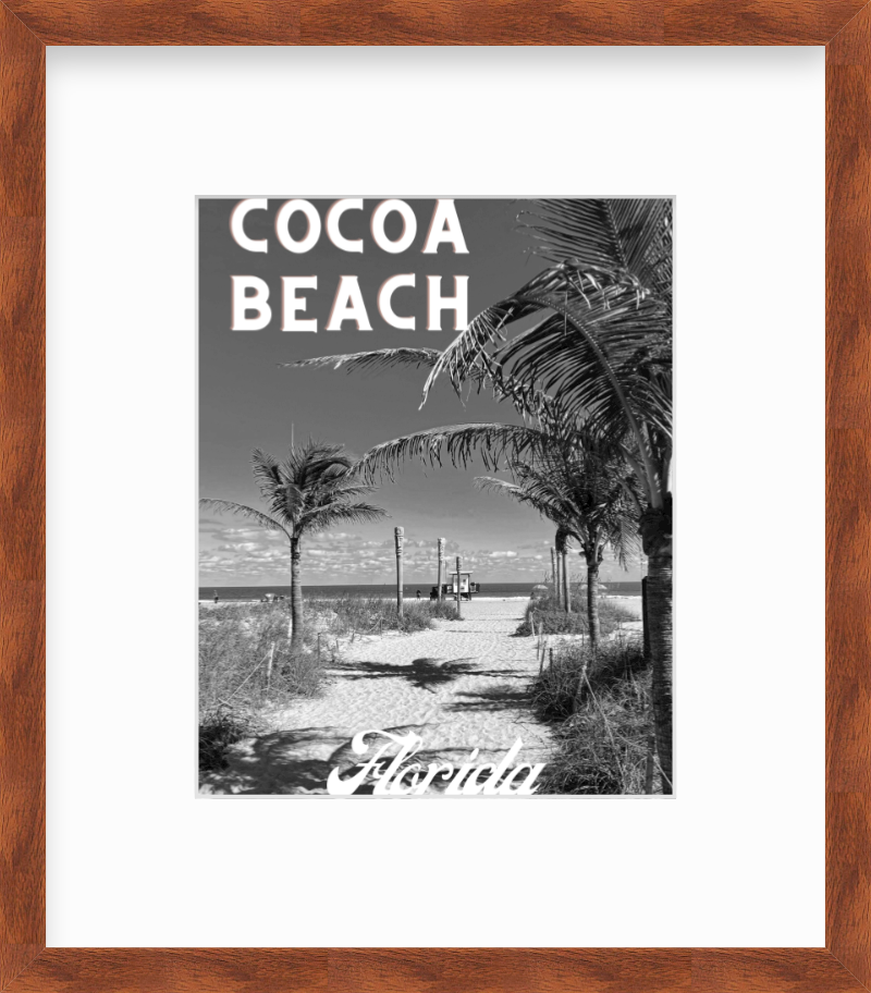 Florida Cocoa Beach Giclee Travel Print