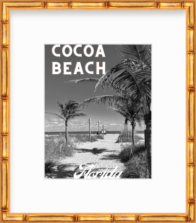 Florida Cocoa Beach Giclee Travel Print