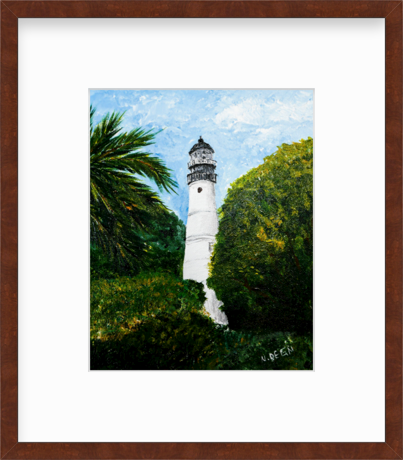 Florida Key West Lighthouse View Giclee Art Print