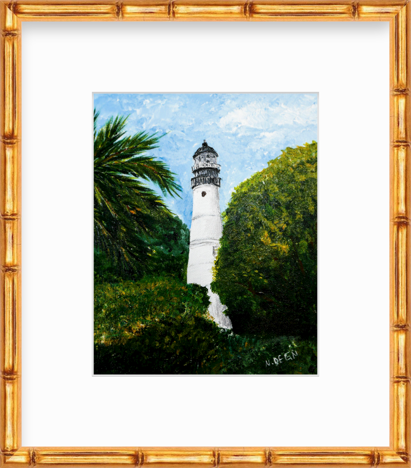 Florida Key West Lighthouse View Giclee Art Print