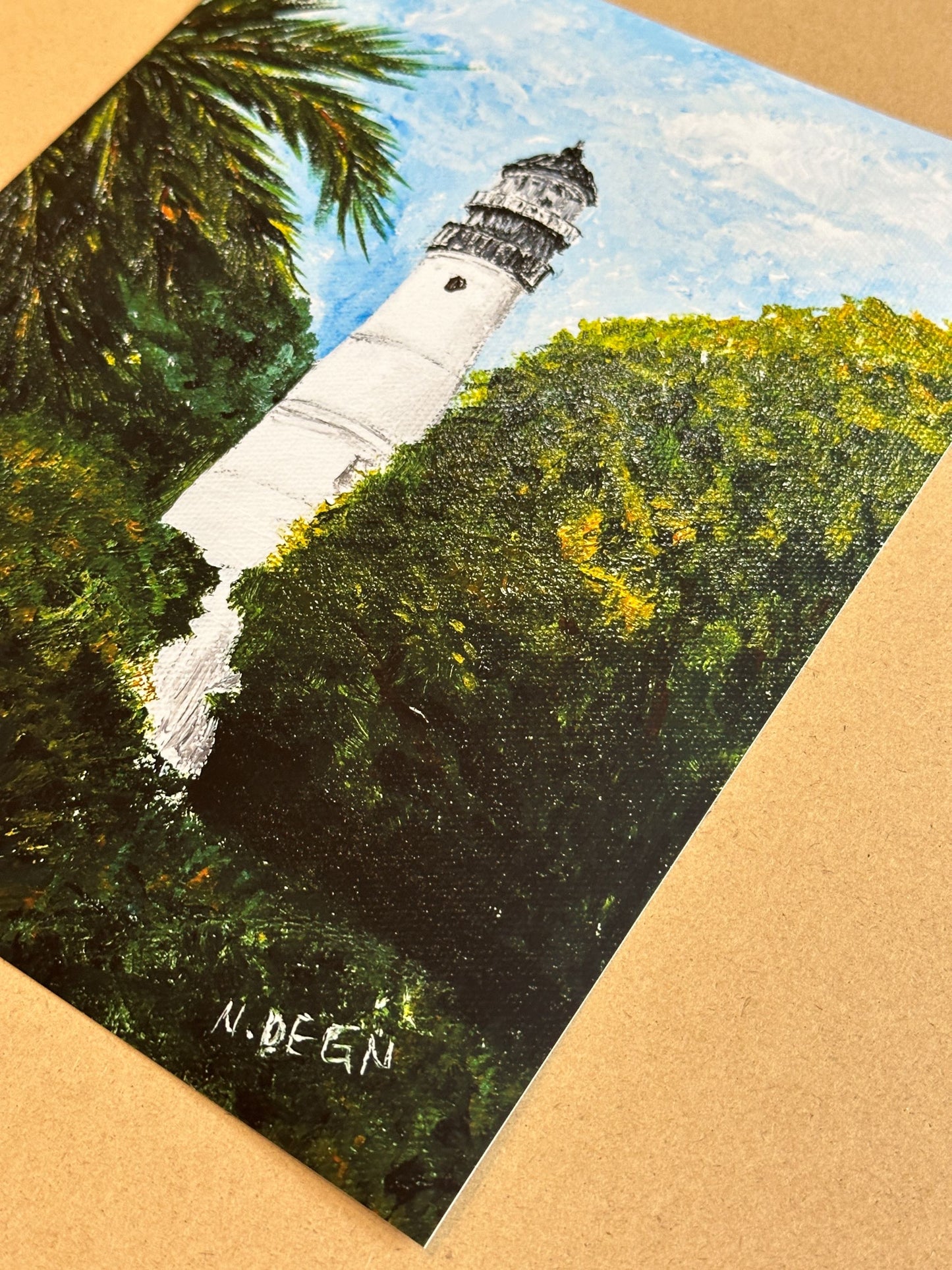 Florida Key West Lighthouse View Giclee Art Print