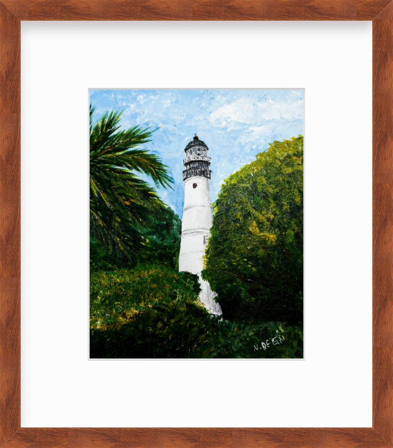 Florida Key West Lighthouse View Giclee Art Print
