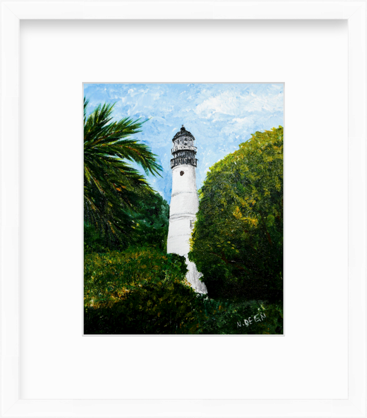 Florida Key West Lighthouse View Giclee Art Print
